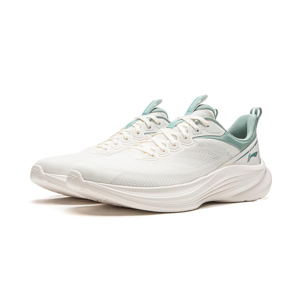 LiNing Light Breeze V3 Спортивные Удобные Амортизирующие Износостойкие Низкие Повседневные Беговые Кроссовки Мужские кеды Белый Зеленый ARSW113-1