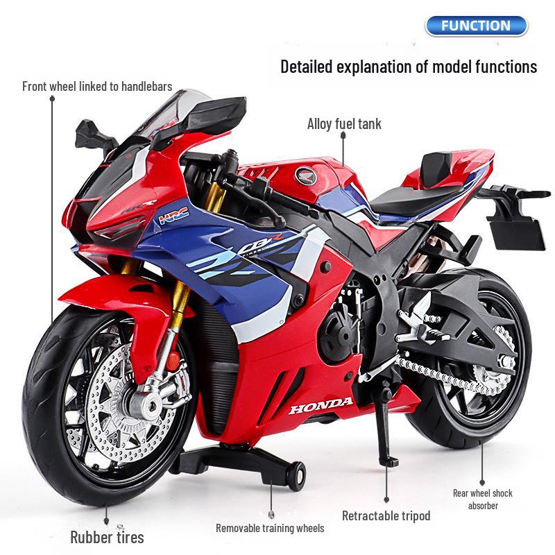 Honda CBR1000RR-R 1:Игрушечная модель мотоцикла Fire Blade в масштабе 12 дюймов - орнамент из сплава