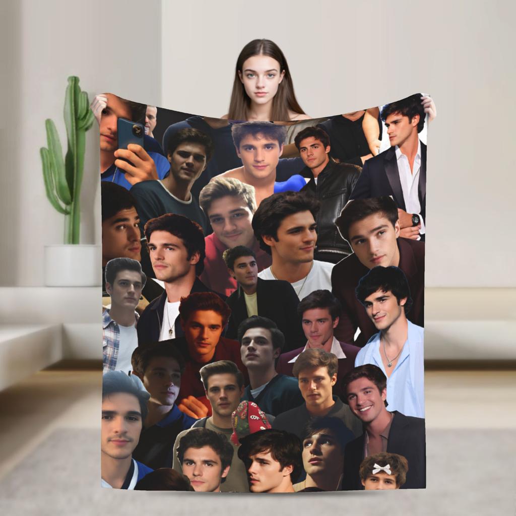 Jacob Elordi Blankets Quality Soft Warm  Throw Blanket Winter Travel Office Couch Bed Print Bedspread