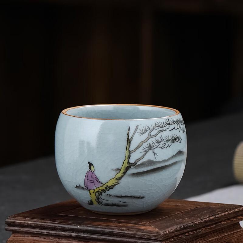 Zhinianhua Ru Kiln Ceramic Kung Fu Teacup