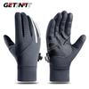 Getinfit Зимние перчатки с сенсорным экраном, противоскользящие, водонепроницаемые, утолщенные, теплые, унисекс, для активного отдыха, велоспорта, бега