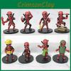 Model Deadpool Character Toys Cute Cartoon Living Room Tabletop Dolls Decor