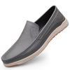 Модные роскошные брендовые мужские туфли-лоферы из натуральной кожи, деловые туфли без застежек, свадебные туфли, высококачественные мужские дышащие туфли на плоской подошве