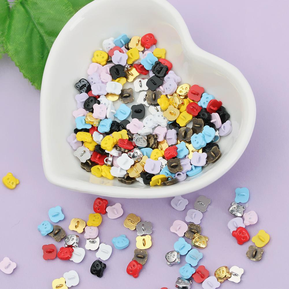 20pcs 5mm Mini Buttons For Doll Clothes Cute Metal Panda Buckle Doll Buttons Sewing DIY Crafts Handmade Dolls Decor Accessories