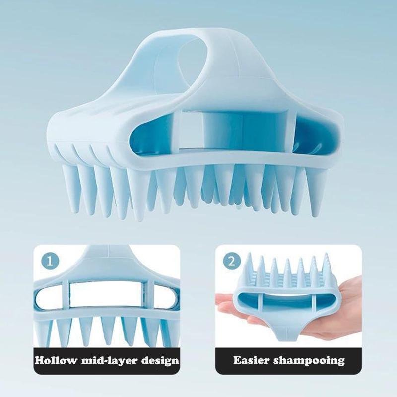 Массажер для кожи головы Шампунь Щетка для мытья волос Щетка для кожи головы Мягкий силиконовый массажер для кожи головы Расческа для волос Для удаления перхоти Щетка для шампуня