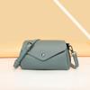 Women's Leather Armpit Bag  Solid Color  Envelope Flip Wallets  Casual Purse  Retro Style