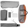 Instant Tent with Grey and Orange Canopy 305 x 275 x 190 cm