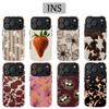 Винтажный чехол для телефона с цветочным принтом для iPhone 17 17e 16e 16 15 14 13 12 11 X XS XR XSMAX 7 8 Air Pro Max Plus Двухслойная задняя крышка