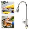 Stainless Steel Kitchen Faucet Water Purifier Single Lever Hole Tap Water Bubbler Faucet Anti-Splash Economizer Kitchen Supplies