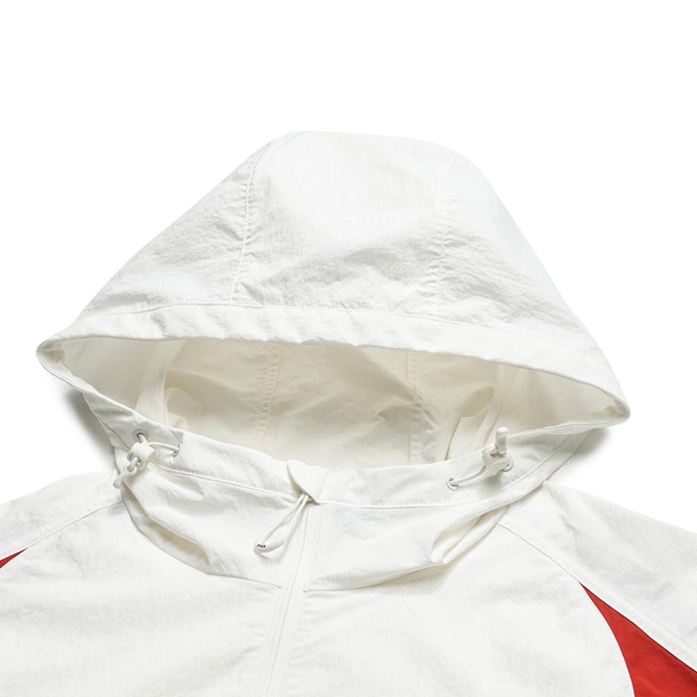 Fila Оригинальная простая модная индивидуальность тренд классическая ретро спортивная повседневная универсальная свободная с капюшоном тканая куртка женские куртки F11W629706FWT