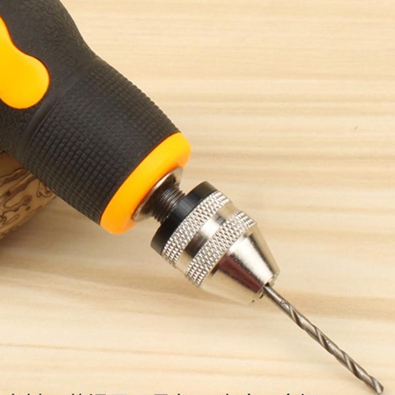 Портативная микро-мини-маленькая ручная дрель + 10 шт., спиральные сверла, инструмент 0,8-3,0 мм