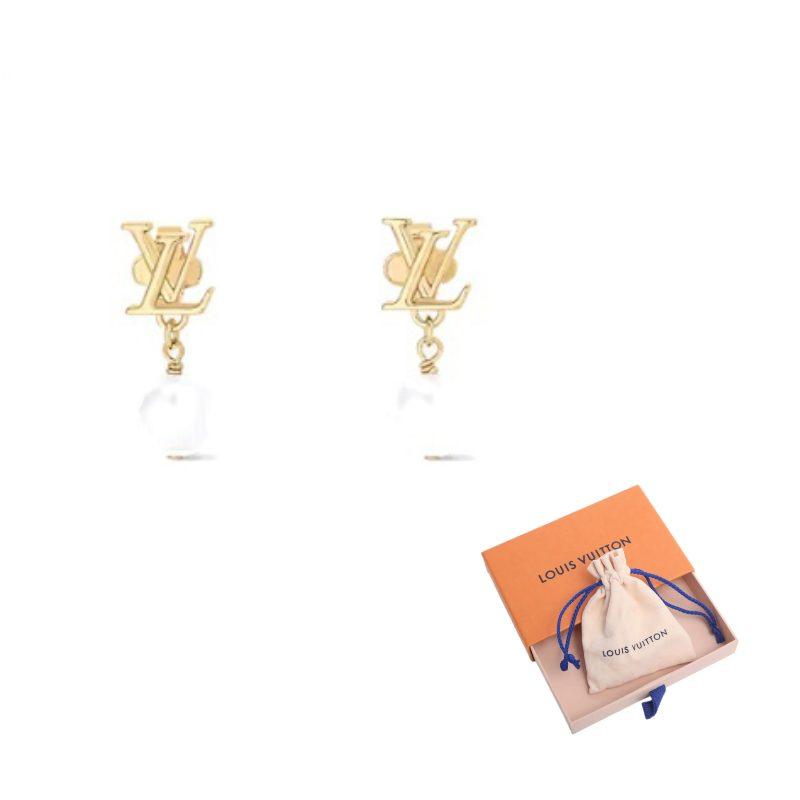 LOUIS VUITTON Lv Iconic Louisa Earrings M01585