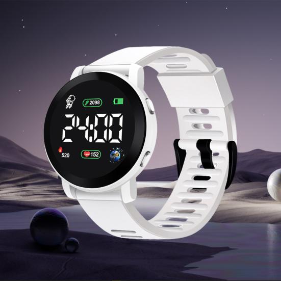 Детские светодиодные цифровые часы с автоматической датой, неделей, водонепроницаемые, с календарем, спортивные наручные часы для мальчиков