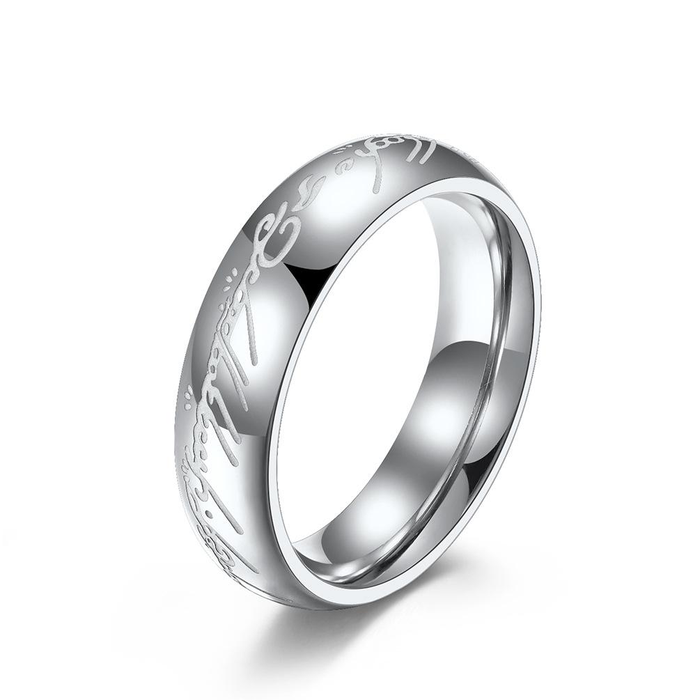 Luminous Of Lord Steel Stainless The Rings Fan Nostalgic Magic Ring