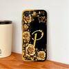 Luxury Rose Letters Case For iPhone 17E 16E Phone Back Cover For iPhone SE 2026 Soft Liquid Silicone Camera Protection Funda