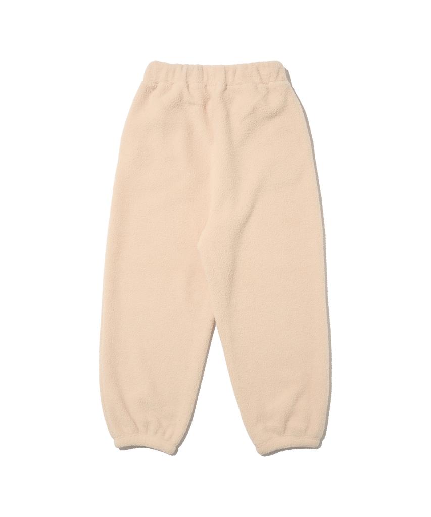 ROIDESROIS Cozy Bear Sherpa Fleece Jogger Pants (Ivory)