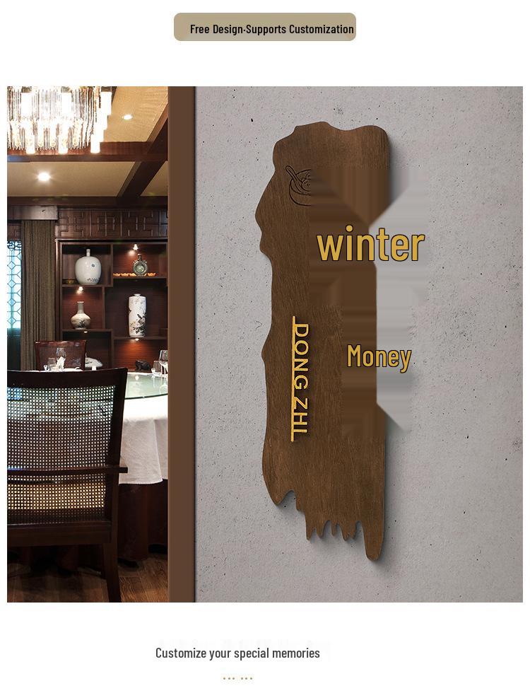 Индивидуальная подвесная табличка на дверь в китайском стиле из массива дерева для отелей, гостевых домов, чайных и ресторанов