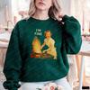 I’m Fine Retro Funny Housewife Graphic Sarcastic for Women USA Autumn and Winter Sweatshirt Long Sleeve Casual Thermal Hoodie