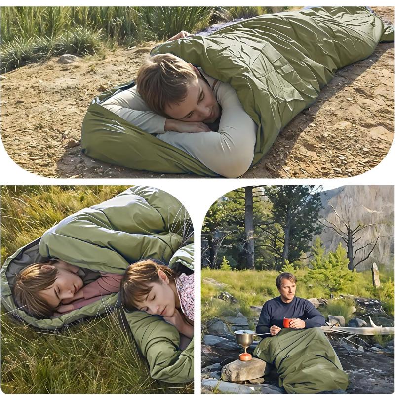 Outdoor travel, hiking, ultra-light camping sleeping bag, waterproof, all-season warmth, envelope-style backpack sleeping bag
