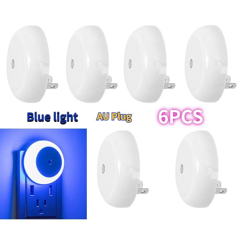 Intelligent Light Control Induction Light, Small Night Light, White Light, Blue Light, Red Light, Warm Light, Amber Light, Smart Home
