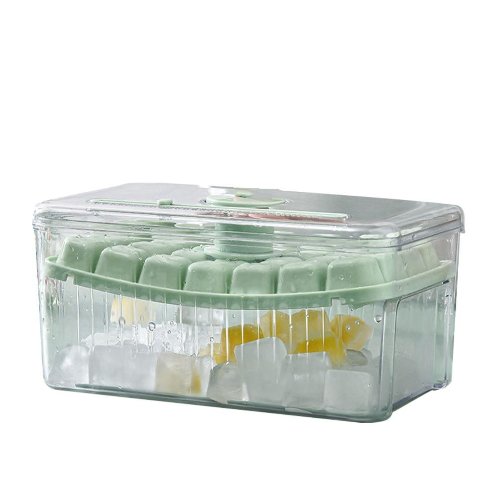 Large Capacity Ice Cube Tray 28 Grids Ice Tray with Lid Stackable Ice Cube Maker Mould For Freezer