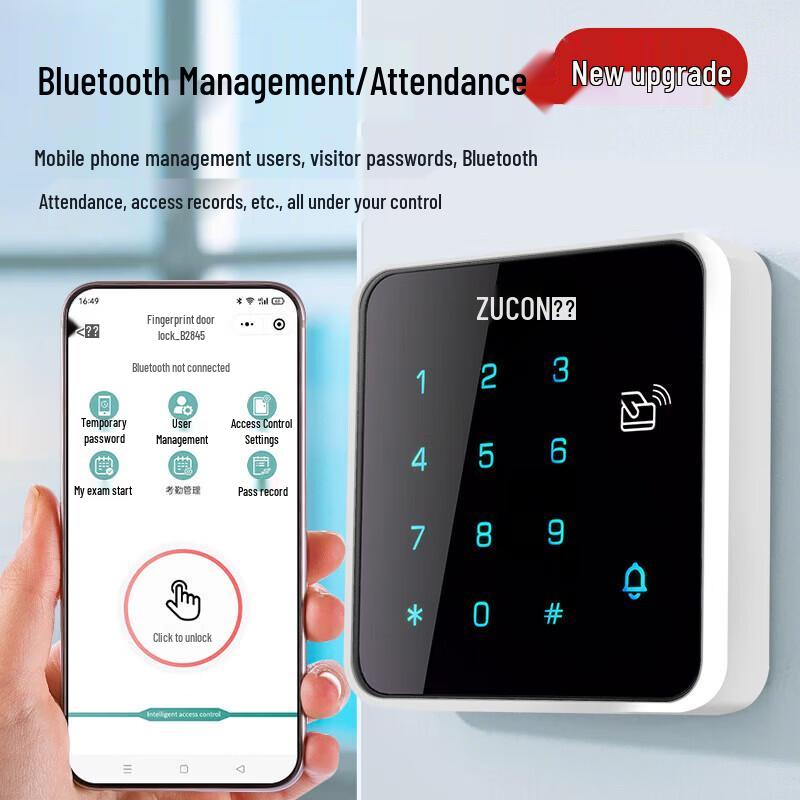 ZUCON Bluetooth APP Металлический комплект контроля доступа CN вилка (адаптер в комплекте)