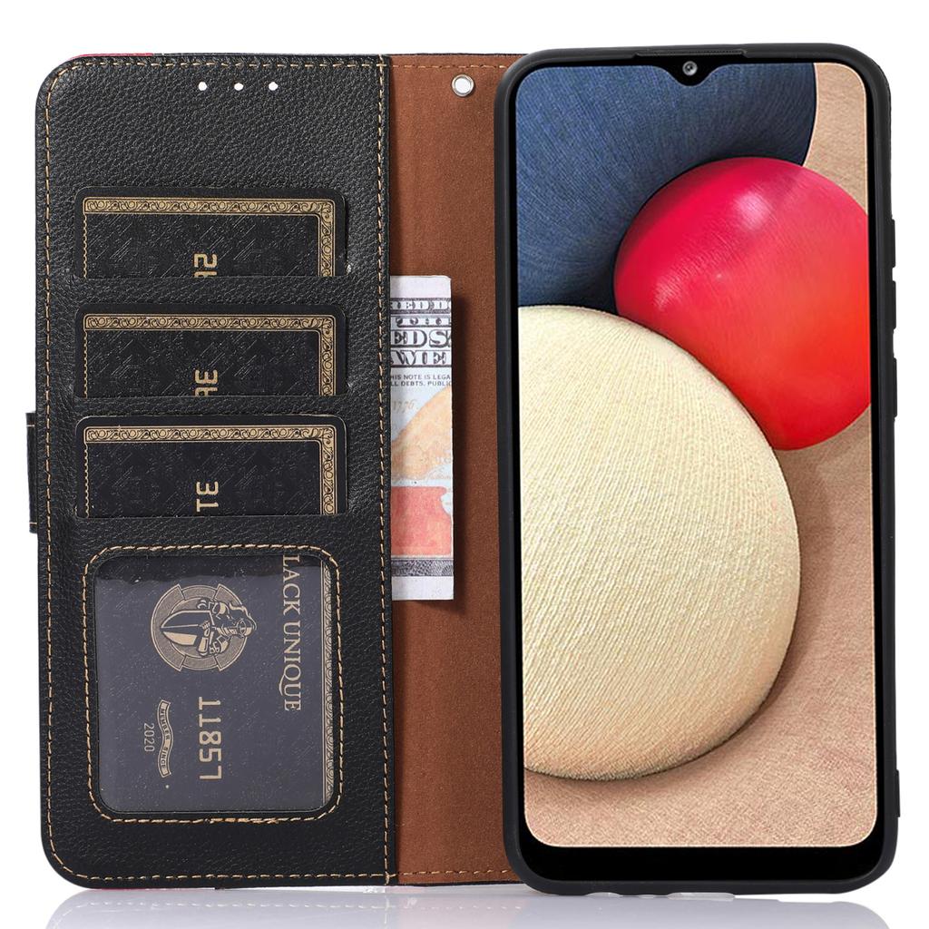KHAZNEH For Motorola Moto G73 5G RFID Blocking Phone Case Litchi Texture Stand Wallet Phone Leather Cover