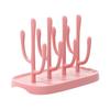 Riblind Baby Bottle Baby Bottle Baby Bottle Baby Bottle Cleaning Baby Baby Supplies Rack, Stand, Holder, Rack, Tool, Drying, Drainer, Gift, (Pink)