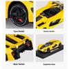 1/32 Металлическая литая модель автомобиля Dodge SRT Tomahawk Track Edition Симуляция звука и света Детская игрушка Украшения Хэллоуинский подарок