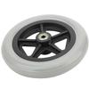 Wheelchair Rubber Wheels for 7 Inch Front Wheels - Ideal for Disabled, Elderly, and Old People Walk Chair