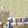 Wallpaper Small flowers cream, beige, lime and green 50x1000
