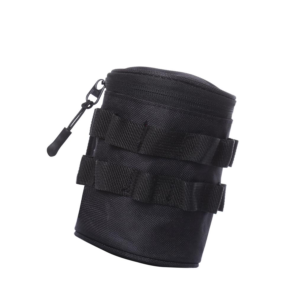 Сумка-держатель для бутылки с водой для путешествий на открытом воздухе, для пеших походов, кемпинга, портативный держатель для стакана с водой, черный S