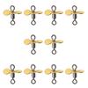 10Pcs Spin Fishing Lure Blades Plug Casting Fly Propeller Spinnerbait Prop DIY Fishing Lure Hook Bait Fishing Accessory