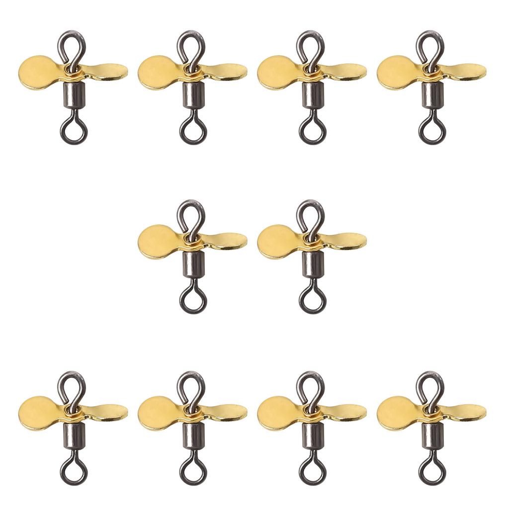 10Pcs Spin Fishing Lure Blades Plug Casting Fly Propeller Spinnerbait Prop DIY Fishing Lure Hook Bait Fishing Accessory