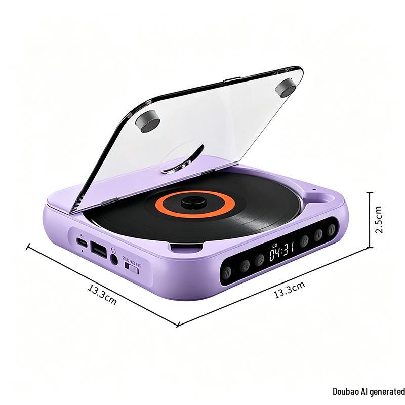 Компактный Bluetooth CD-плеер с динамиком для студентов и раннего образования