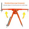 Woodworking Large Compasses Industrial Multifunction Tool Planning Wire Gauge Adjustable Lockable