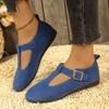 Women Flat Ballerinas Shoes Fashion Round Toe Slip On Ladies Elegant Mary Jane Shoes Soft Flat Heel Zapatos De Mujer