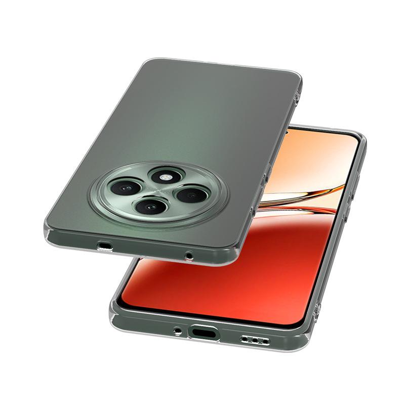 For Reno12 F Case Simple Slim Soft TPU Clear Transparent Phone Case On For OPPO Reno12F G Cover