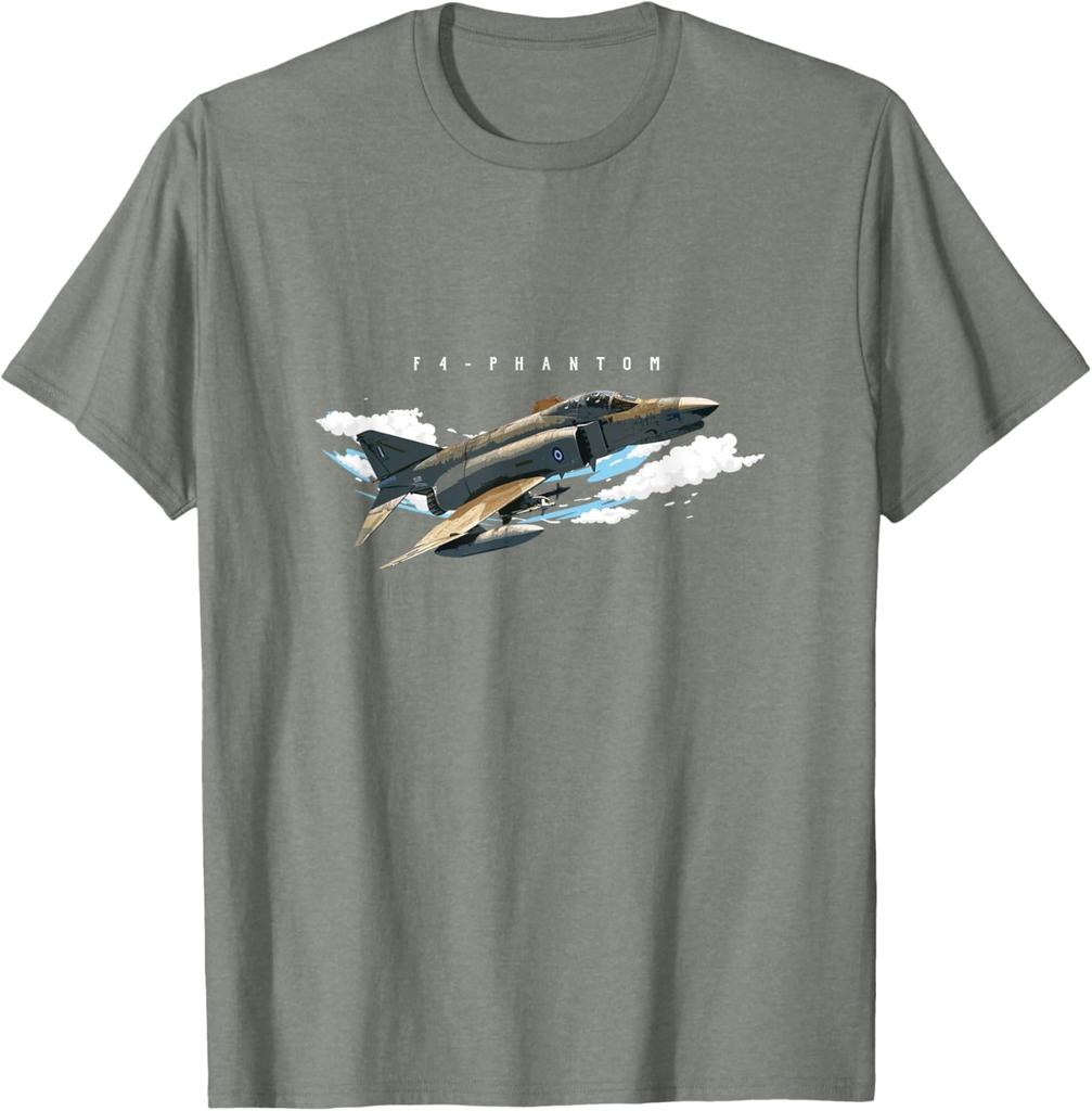 F Phantom Jet Shirt Vintage Machine Veteran Pilot Tee TShirt Short Sleeve Casual Cotton Shift