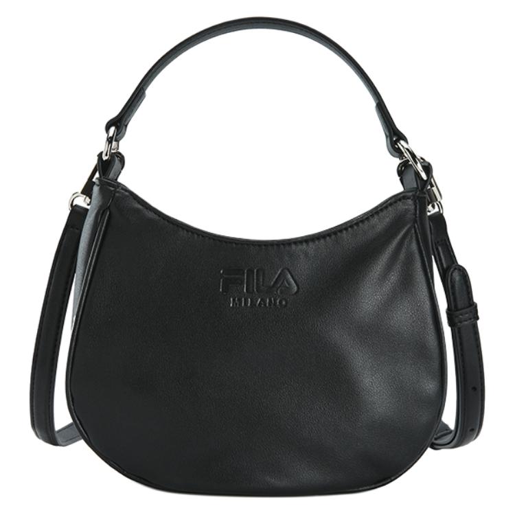FILA Milano Series Fashion Minimalist Classic Casual Commuter Versatile Adjustable Detachable Shoulder Strap PU Tote Bag Unisex bags F13U625144FBK