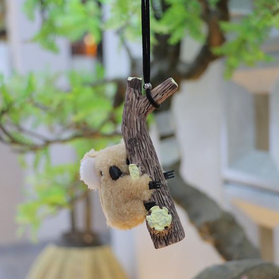 Подвесное украшение для автомобиля, коала, черепаха, панда, объятия, пень, подвеска, зеркало заднего вида, декор для воздуховода, милые аксессуары для салона автомобиля