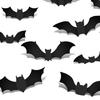 Yousheng Светодиодная наклейка на стену в виде летучей мыши Светящиеся 3D Декоративные наклейки на стену в виде летучей мыши Съемные ПВХ наклейки на окна для спальни Двери Стены Декор для Хэллоуинской вечеринки
