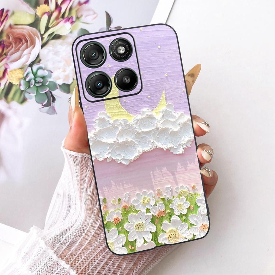 Для Motorola Moto G77 5G Чехол XT2621-4 Роскошный Чехол с Рисунком Цветов Мягкий Силиконовый Чехол Для Moto G67 G 77 MotoG67 MotoG77 5G Сумки