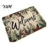 Festive Snowflake Area Rug Christmas Door Mat, Entrance Rug, 35" x 24" Non-Slip Washable Heavy Duty Mud Scraper Mat Welcome Water Absorbent