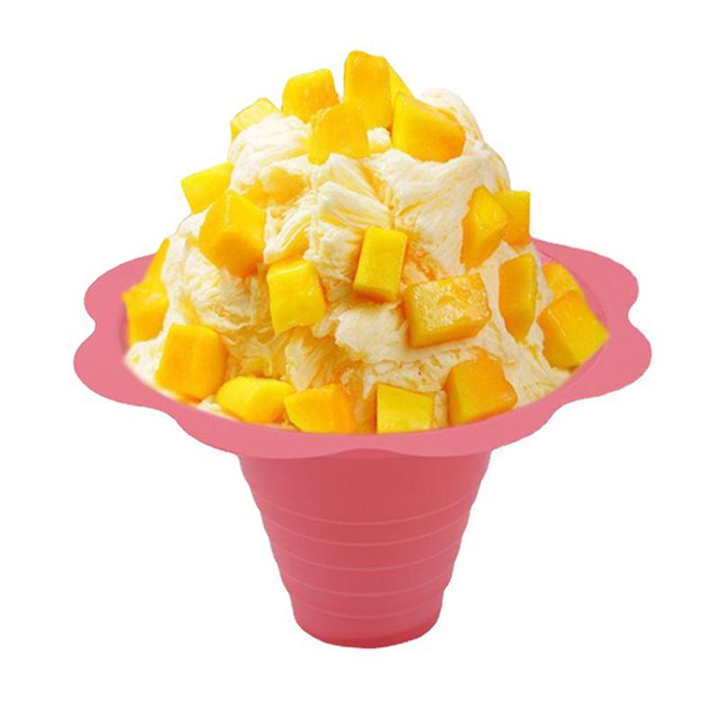 20 шт. одноразовые чашки для йогурта, снежные конусы, чашки для мороженого, смузи, чашка для мороженого, бритый лед, песок, чаша для льда, цветок, снег, чашка для льда