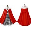 Аниме Костюм Косплея Синди Лу Синди Клетчатое Платье Красный Плащ Наряд Женский Детский Костюм для Хэллоуина Подарок на Рождество Новый Год