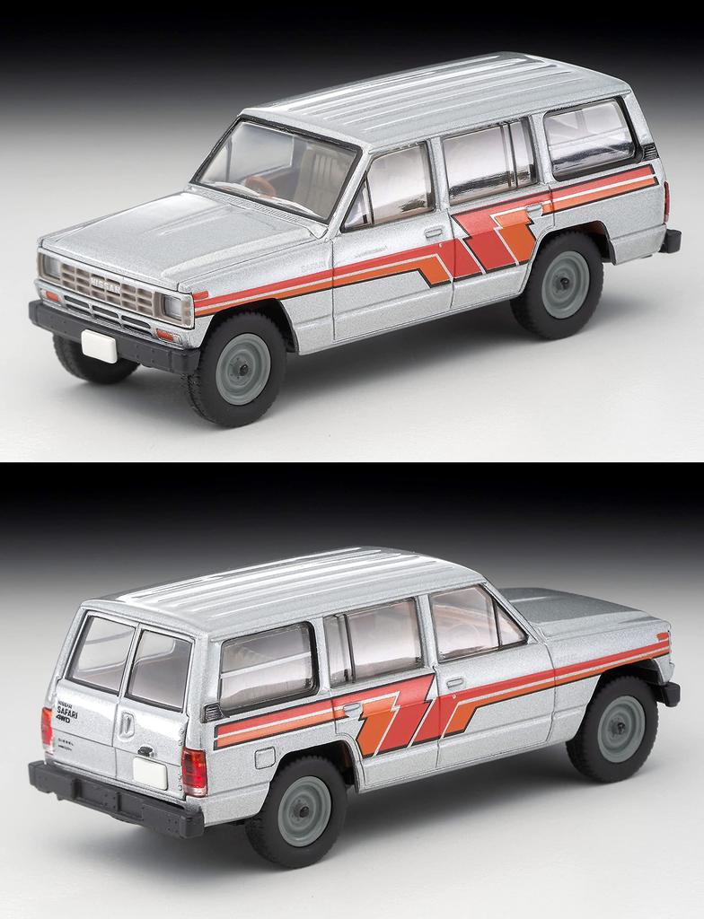Tomica Limited Vintage Neo Nissan Safari Extra Van DX Готовый продукт 312550 1/64 LV-N109d Серебристый/Полосатый