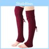 Модные длинные носки для женщин однотонные, дышащие и впитывающие пот