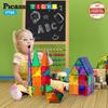 PicassoTiles Набор из 60 магнитных строительных плиток, прозрачные магнитные 3D строительные блоки для игровых досок - Невероятная креативность,