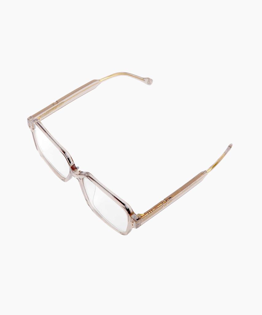 Seupeulingseuteulingseu Retro Square Shape Glasses Page 80 [Cognac]